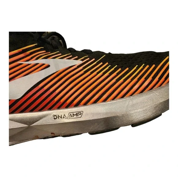 BROOKS Men's Levitate Black/Orange/Red Running Shoes SIZE 11.5 - Picture 6 of 16